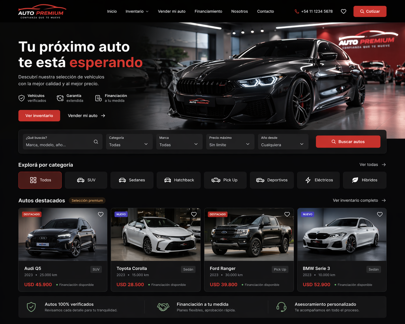 Sitio de autos
